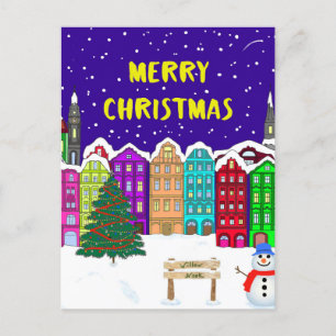 Village Jigsaw Puzzle Postkarte