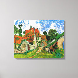 Village Street in Auvers, Vincent van Gogh Leinwanddruck