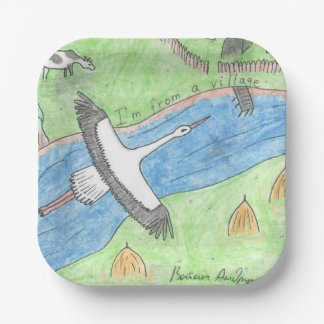 Village Vibes Pappteller