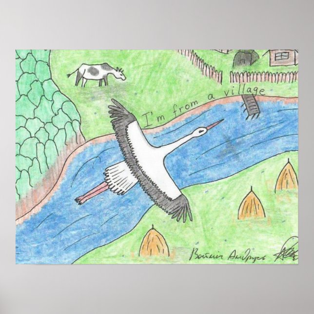 Village Vibes Poster (Vorne)