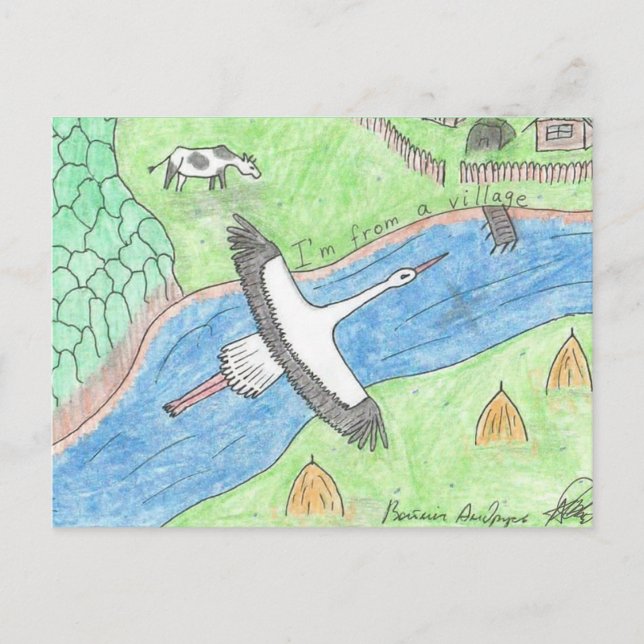 Village Vibes Postkarte (Vorderseite)