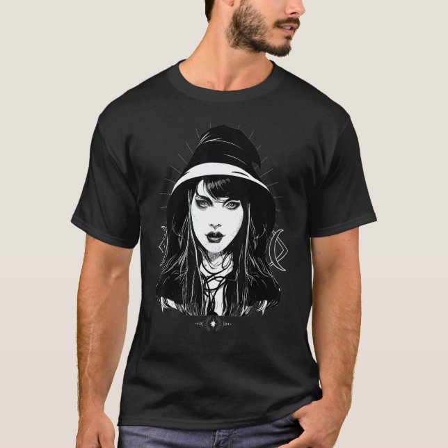 Village Witch Occult Wicca Girl Witchcraft 1 T-Shirt (Vorderseite)