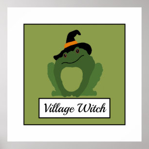 Village Witch, Toad Poster