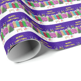 Village Wrapping Paper Geschenkpapier