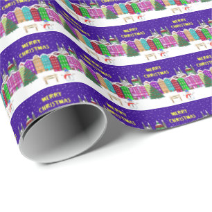 Village Wrapping Paper Geschenkpapier