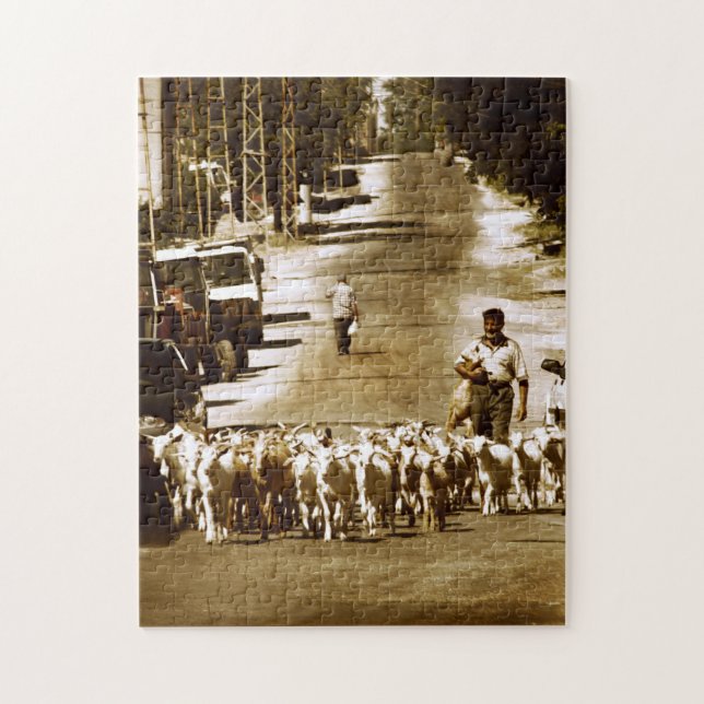 Villager und Herd Puzzle (Vertikal)