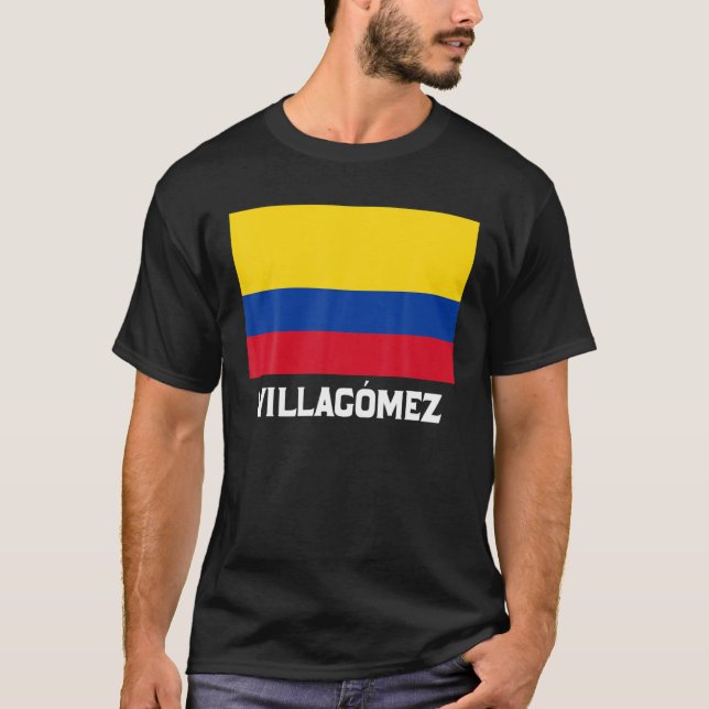 Villagomez Colombia Flag Emblem Escudo Bandera Cre T-Shirt (Vorderseite)