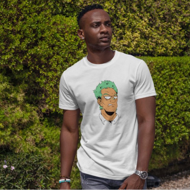 Villain Anime Typ Face T-Shirt (Von Creator hochgeladen)