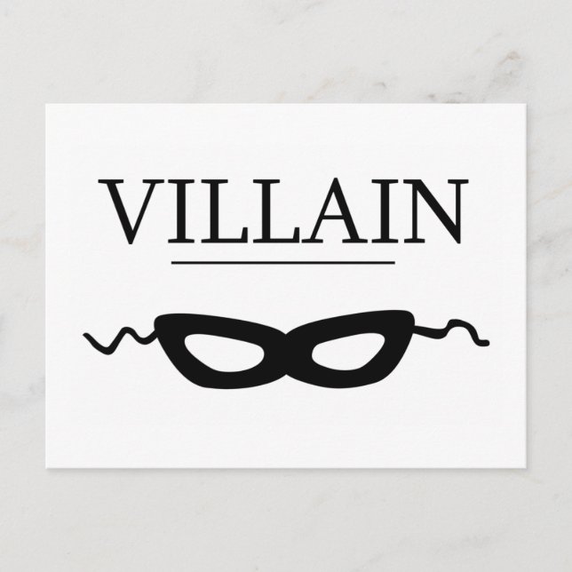 Villain Postkarte (Vorderseite)