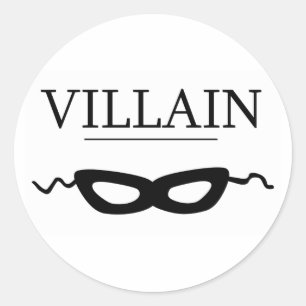 Villain Runder Aufkleber