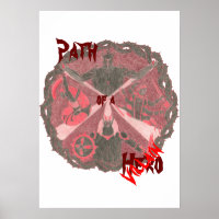 Villains Emblem "Pfad eines Helden" (mit Titel)