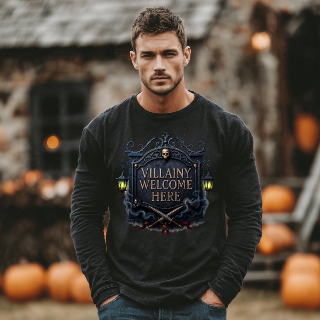 Villainy Wellcome Here Halloween Tri-Blend Shirt (Von Creator hochgeladen)