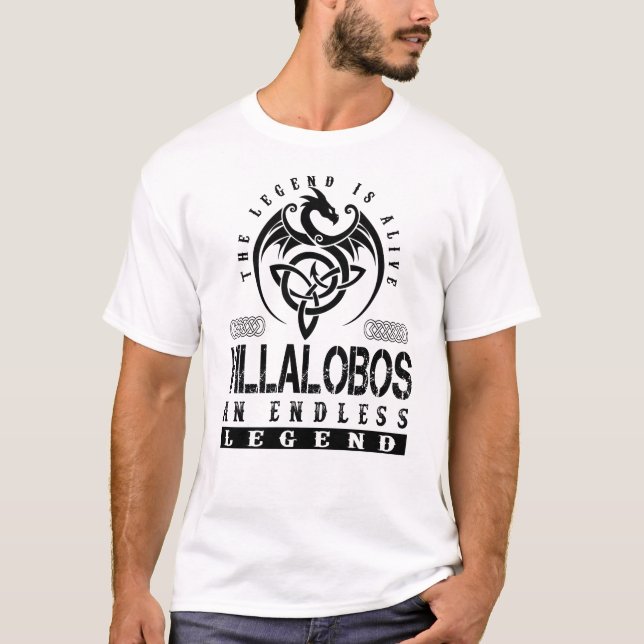 VILLALOBOS Legende ist lebendig T-Shirt (Vorderseite)