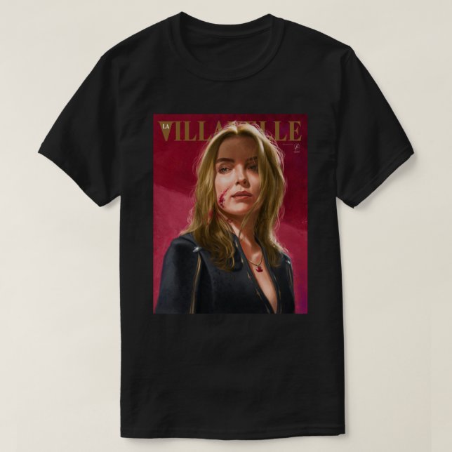 Villanelle Painted Portrait Premium T - Shirt (Design vorne)