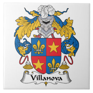 Villanova Familienwappen Fliese