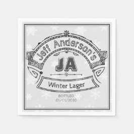 Villard Briefmarke Matching Untersetzer auf karier Serviette