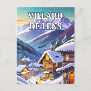 Villard de Lens: Elegante Alpine in einem Monitor Postkarte