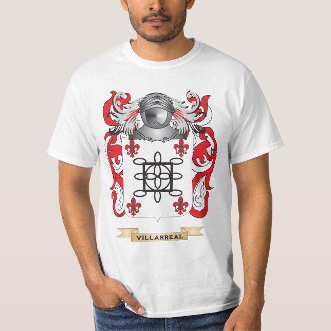 Villarreal-Familienwappen (Wappen) T-Shirt (Vorderseite)