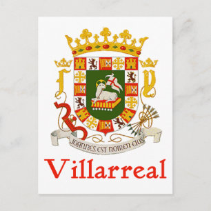 Villarreal Schild Puerto Rico Postkarte
