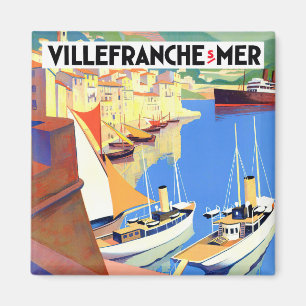 Villefranche France Vintage Magnet