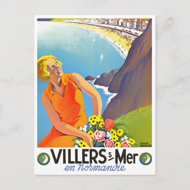 Villers France Vintage Postkarte (Vorderseite)