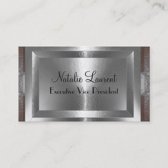 Villow berufliches modernes 3,5" x 2,0" visitenkarte (Vorderseite)