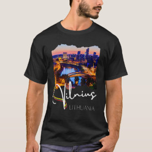 Vilnius bei Nacht - Vilnius Litauen 1 T-Shirt