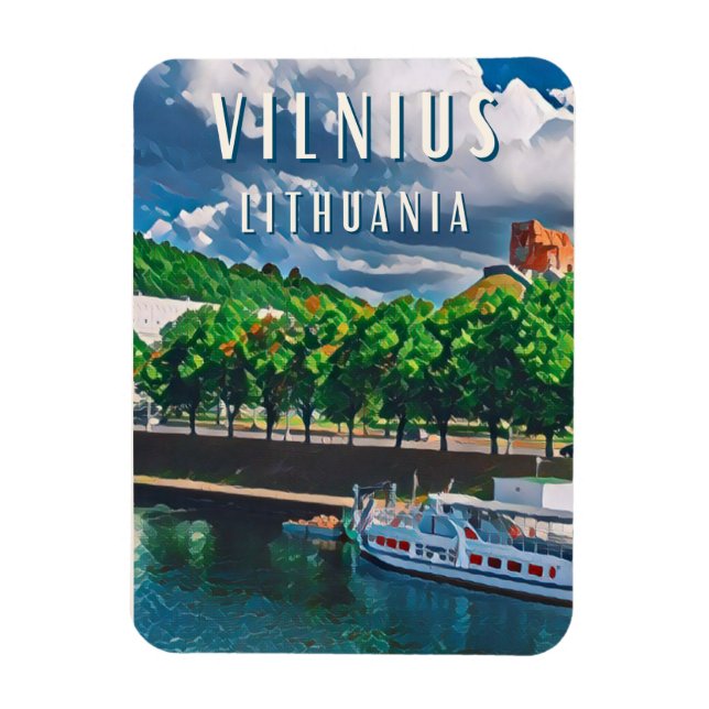 Vilnius - Die Perle Litauens Magnet (Vertikal)