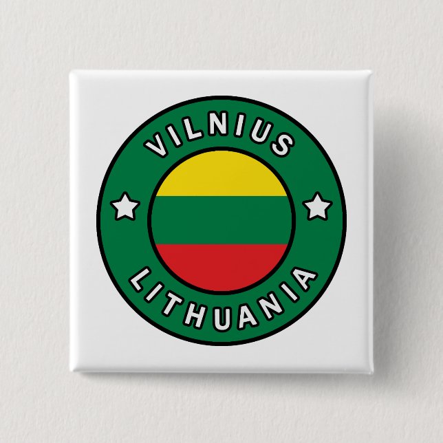 Vilnius Litauen Button (Vorderseite)