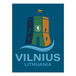 Vilnius Litauen Poster