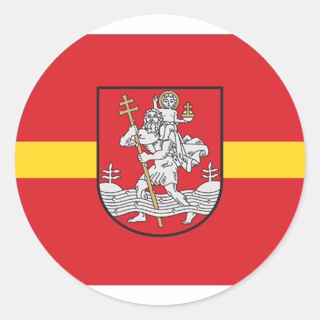 Vilnius, Litauen Runder Aufkleber (Vorderseite)