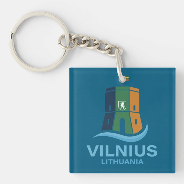 Vilnius Litauen Schlüsselanhänger (Vorderseite)