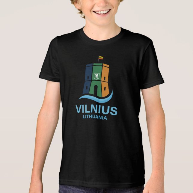 Vilnius Litauen Tri-Blend Shirt (Vorderseite)