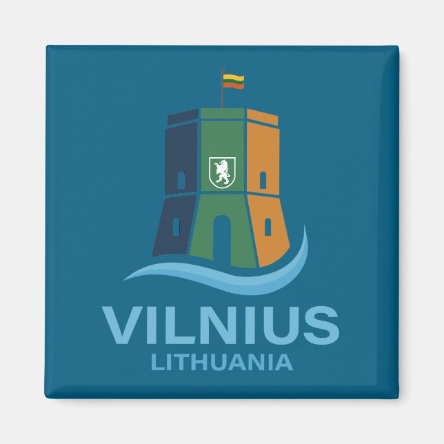 Vilnius Lithuania Magnet (Vorne)