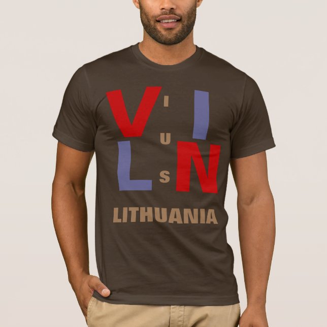 VILNIUS LITHUANIA T-Shirt (Vorderseite)