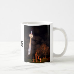 Vilnius, LT Wahrzeichen Fernsehturm, Sowjetische A Kaffeetasse