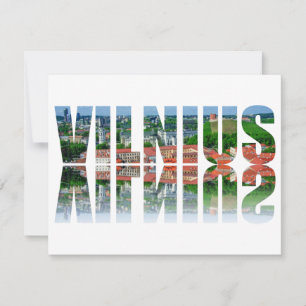 Vilnius Text mit Reflexion