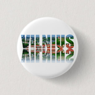 Vilnius Text mit Reflexion Button