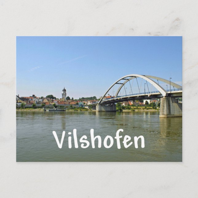Vilshofen Postkarte (Vorderseite)
