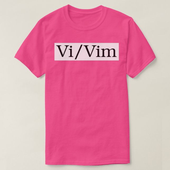 Vim Pronouns T-Shirt (Design vorne)