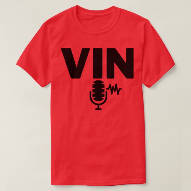 Vin-Scully-Mikrofon 18 T-Shirt (Design vorne)