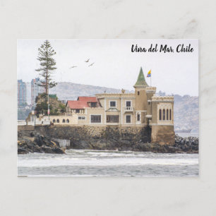 Viña del Mar, Chile, El Castillo Wulff Postkarte