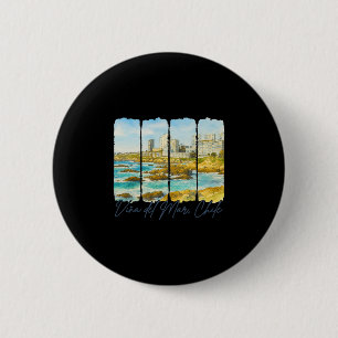 Vina Del Mar Chile Reise Pinselstrich Vina Del Mar Button