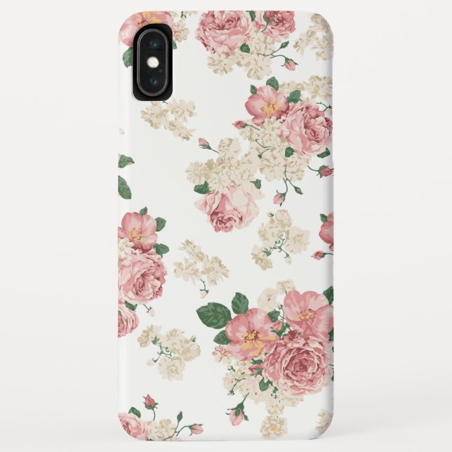 Vinage Floral Pattern Case-Mate iPhone Hülle (Rückseite)