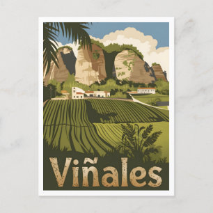 Viñales Kuba Vintage Postkarte