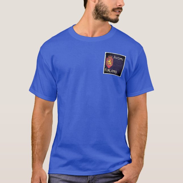 Vinatge Briefmarke - Finnland T-Shirt (Vorderseite)