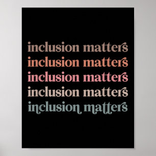 Vinatge Inclusion S Positive Diversity Kindness Poster