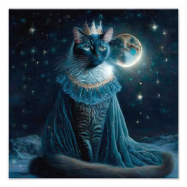 Vinatge Royal Cat Fotodruck