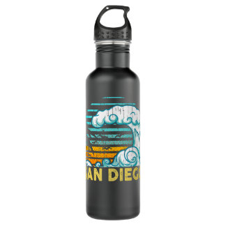 Vinatge San Diego Wave Retro Surfbrett Souvenir Edelstahlflasche