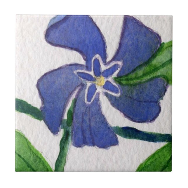 "Vinca Vine" Keramik Kochnische Garten Fliese (Vorderseite)